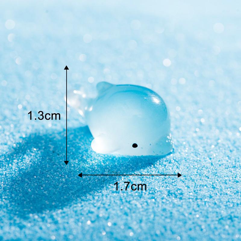 Mini Leuchtende Meerestiere Figur Delphin Krabbe Krake Meeresschildkröte Mikro Landschaft Ornament Aquarium Dekoration