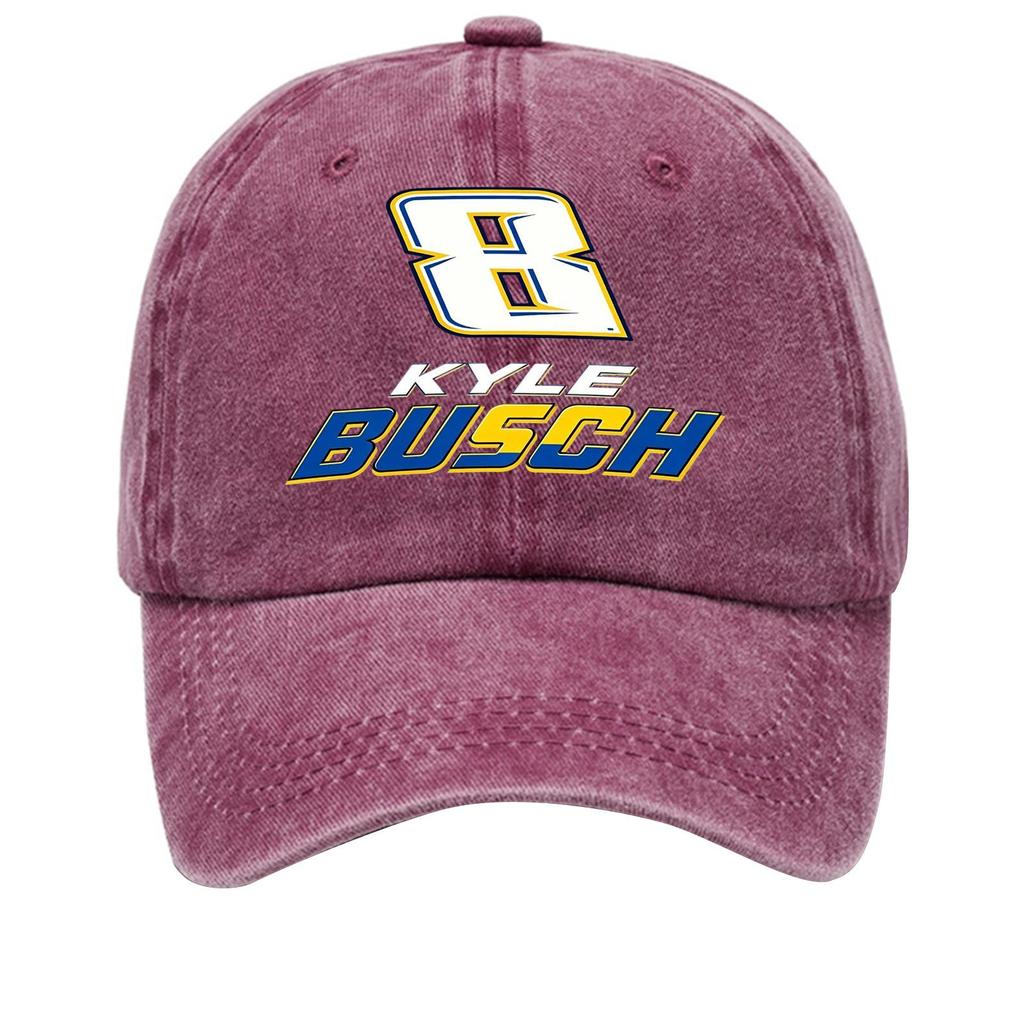 Washed Cotton Baseball Cap Soft Top Vintage Denim Style Adjustable Back Closure Casual Hat for Everyday Wear