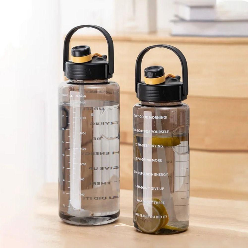 With Straw Fitness Drinking Cups Large Capacity Sports Fitness Water Cup  Cycling