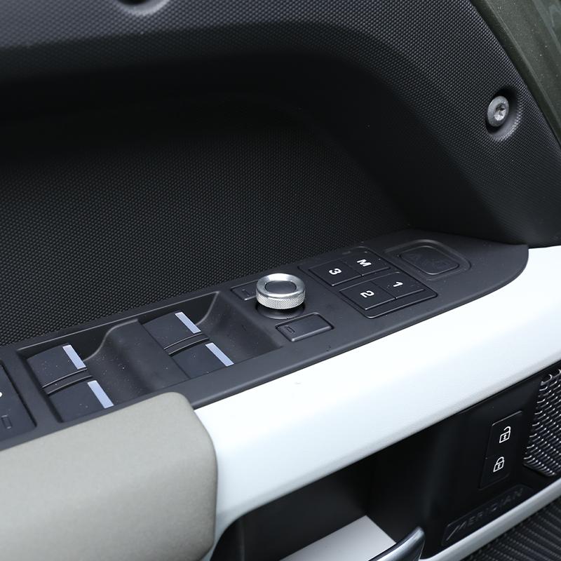 cheya Car central control air conditioner volume knob decorative cover For Land Rover Defender 110 2020+ Aluminum accessories