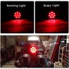 12V Red LED Motorcycle Tail Brake Light Stop Rear Tail Lamp for Chopper Bobber Cafe Racer Street Bike Motorbike Taillight