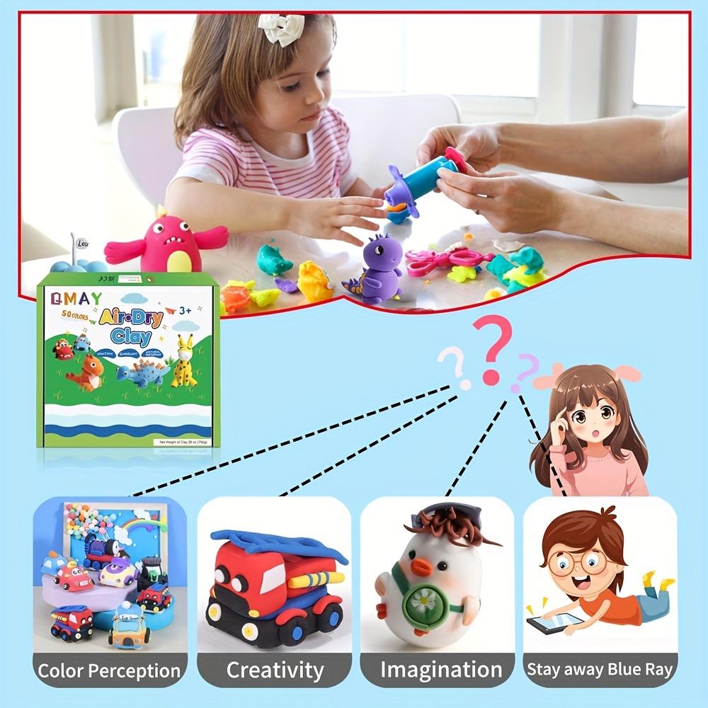 12/24/36pcs Multi Color Air Dry Clay Diy Modeling Set With Tools Creative Craft Kids Brain Training Handmade Play Gift Boys Girl