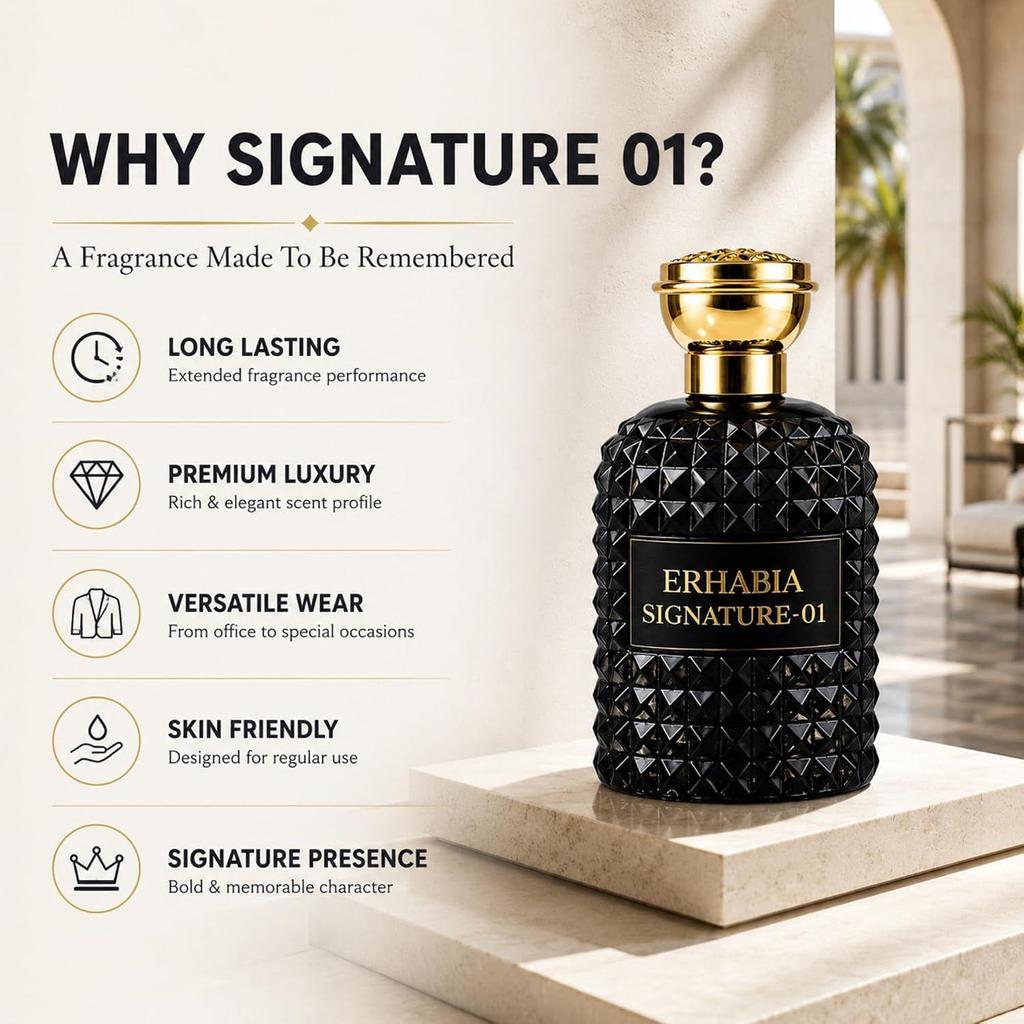 Signature 01 Мужской парфюм | Спрей с стойким премиальным ароматом