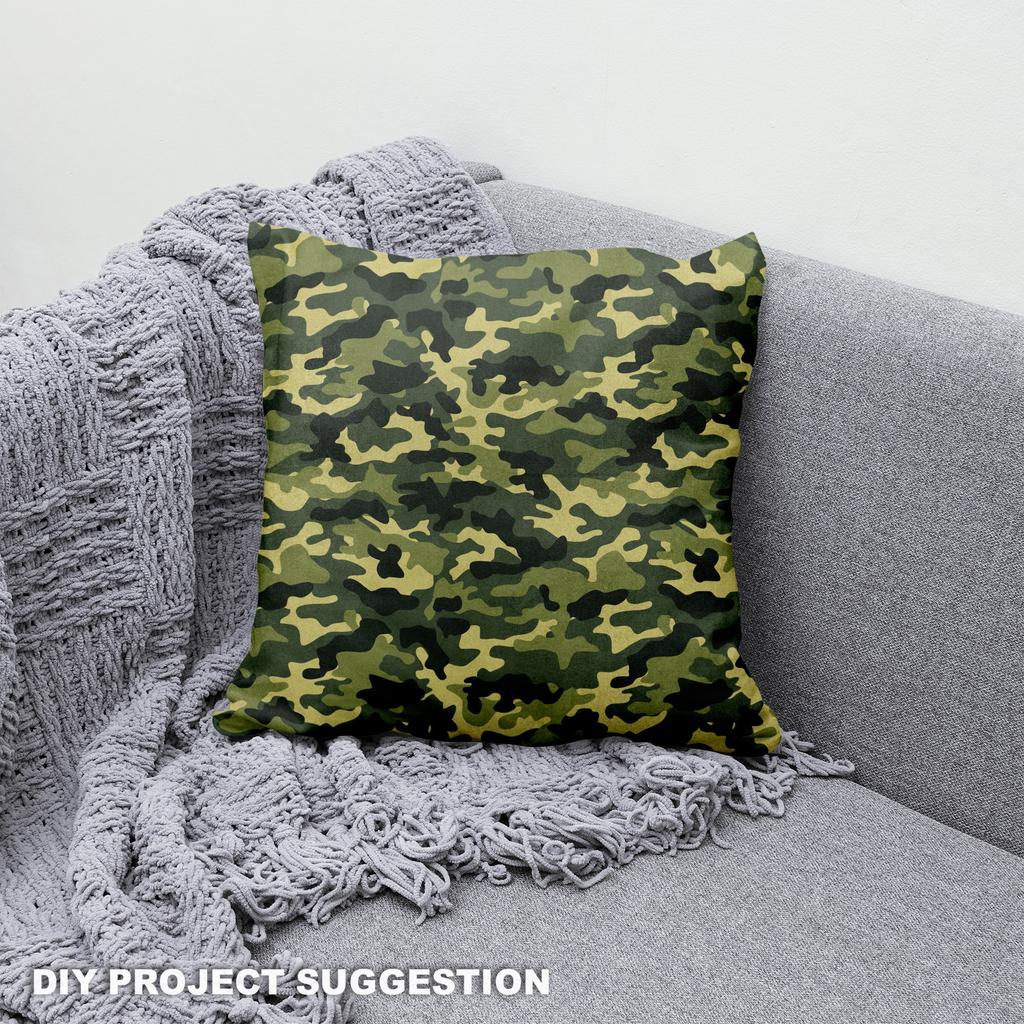 Royal Samt Stoff Polyester Zum Nähen - Motiv Militärische Textur