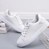 Women Casual Shoes New Spring White Sneakers Breathable Flower Lace-Up Women Sneakers Women Embroidered Shoes