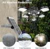 Solar Shed Light Upgrade 192LED Solar Pendant Light with 5 Lighting Modes Cool or Warm White LED Light Indoor with 2 Sensors