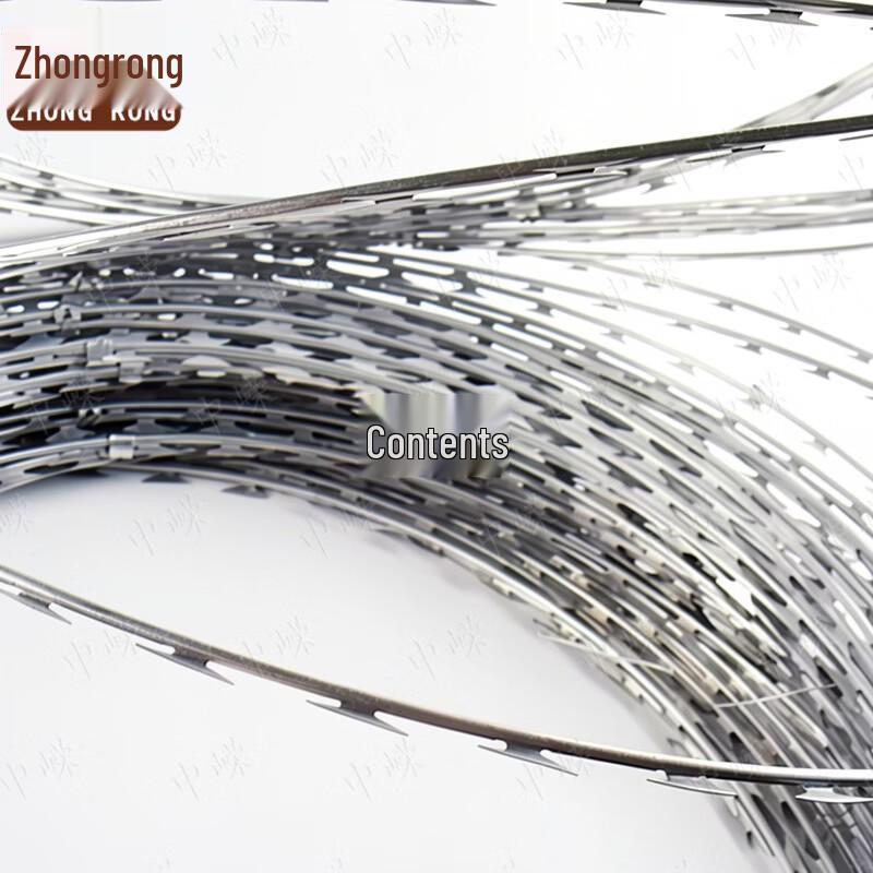Hot-Dip Galvanized Double Spiral Razor Wire Coil