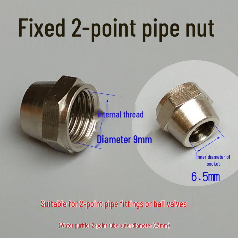 Three-Way Water Purifier Valve with 4 to 2 Points, 3 Points, and 2.5 Points Options - Internal/External Threads.