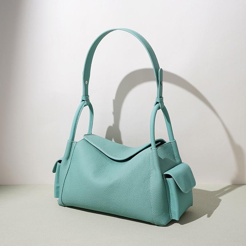 Fashion women's bag summer lazy wind Korean high-end single shoulder armpit bag commuter leather women's large-capacity handbag