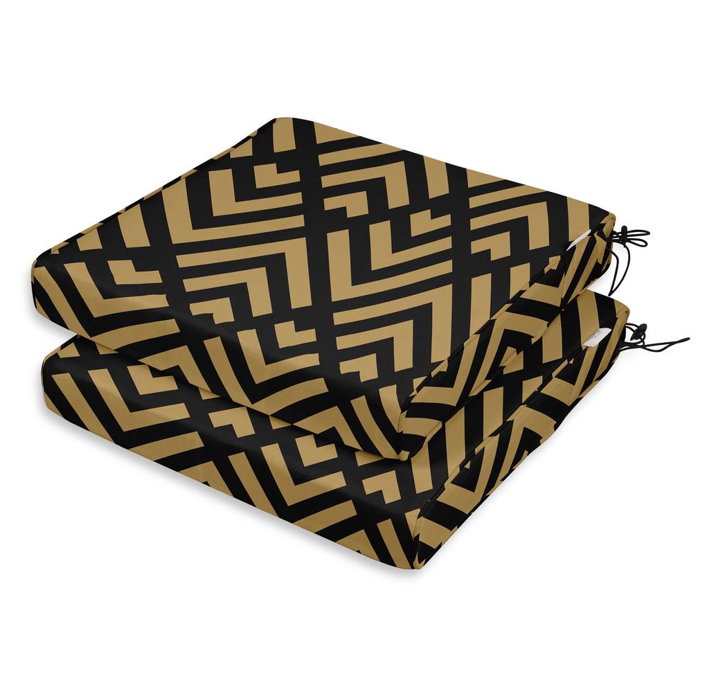 Vargottam Perfect Outdoor Indoor Square Corner Seat Cushions Water-Resistant Lounge Chair 18.5" X 16" Home Office Patio Furniture