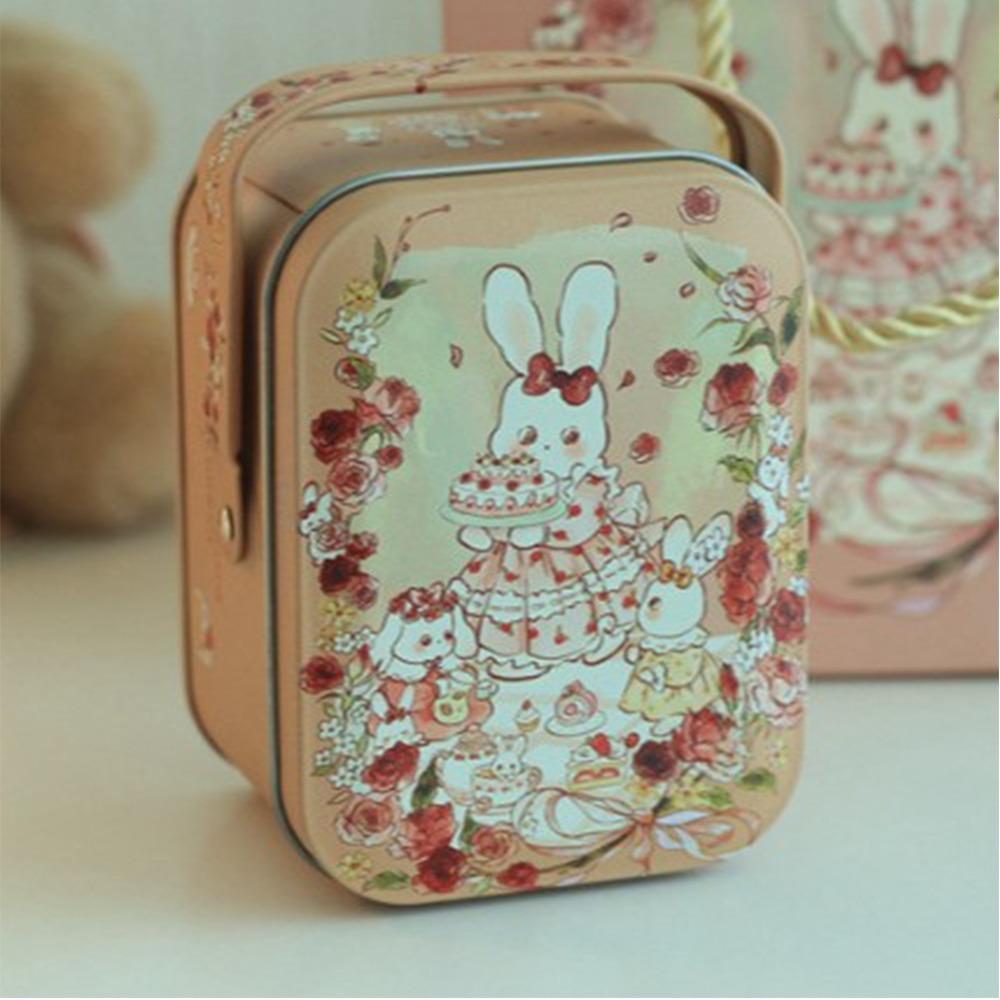 Painted Eggshel Packaging Candy Box Egg Shape Metal Tin Cans Fillable Tin Boxes  Party Accessory