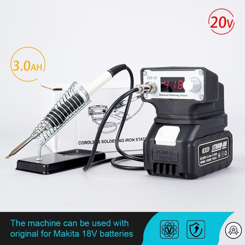 70W T12 Digital Display Electric IC Welding Soldering Iron Repair Solder Tool Wireless Portable Resistance Welder Station