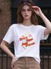 Unisex T Shirt Bring Your Own Dream Letter Printed Casual Tops