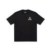 Palace Tri-Sticker Pack Graffiti Print Round Neck Short Sleeve T-Shirt Unisex Tops Black P21TS106