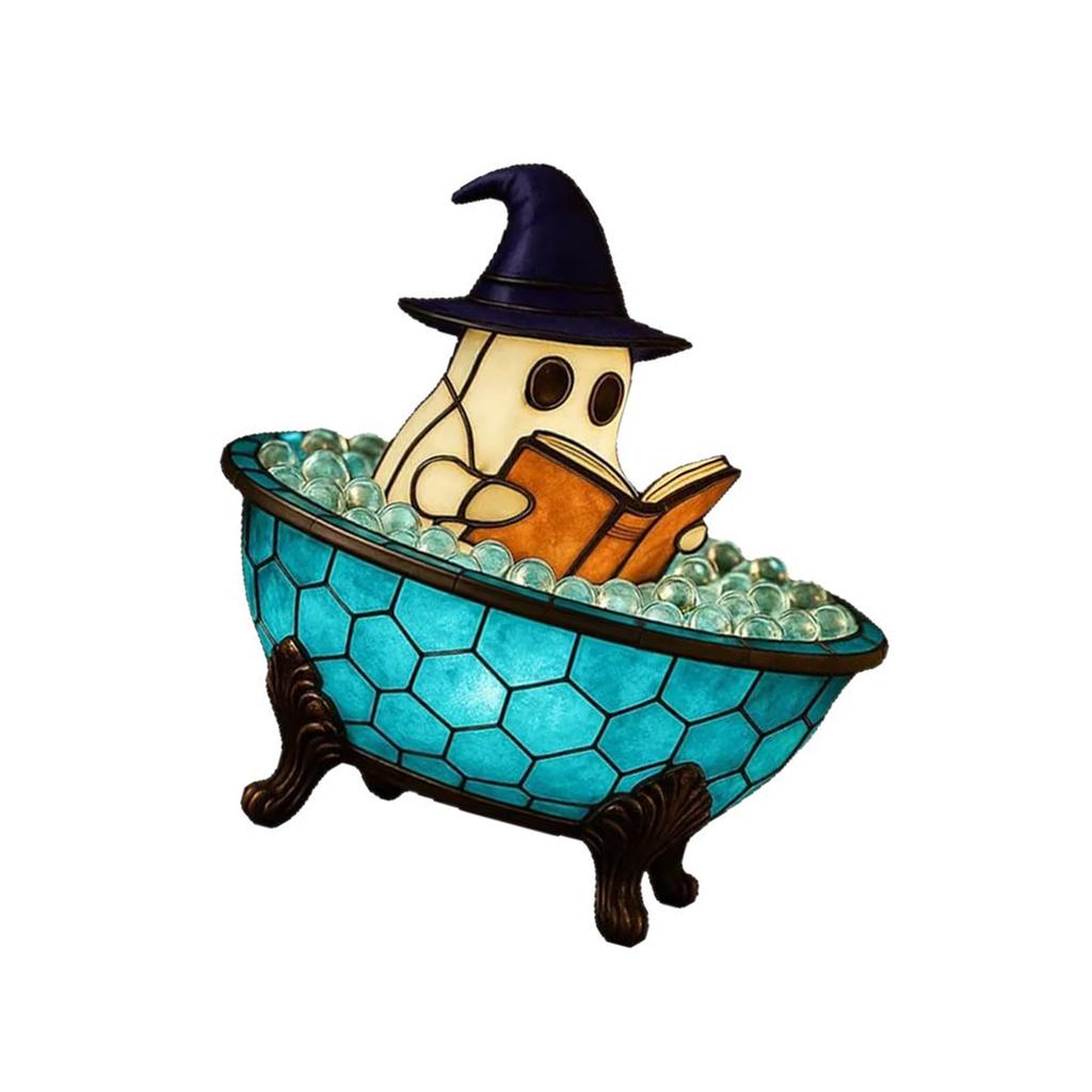 Resin Spirit Bubble Bath Lamp Waterproof Design Gentle Glows for Celebration Party Bathroom Light