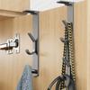 Adjustable Coat Hook Traceless Door Hooks Door Hanger Hooks  for Clothes Bag Caps Purse