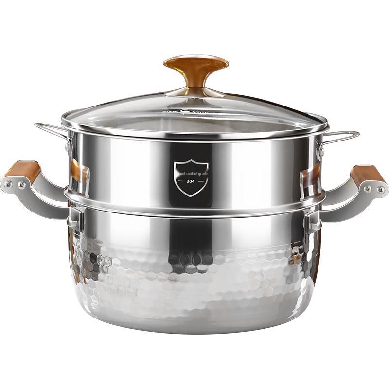 316L Stainless Steel Honeycomb Spill-Proof Cooking Pot 24cm