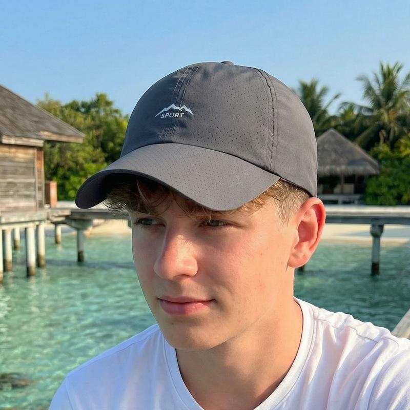 Summer new quick-drying breathable baseball cap men's and women's outdoor sunscreen shading cap sports fishing mountaineering cap
