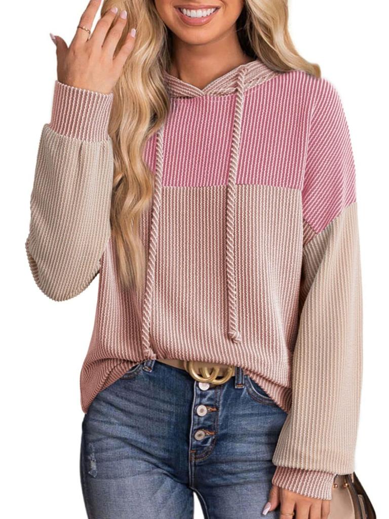 Hoodies Woman 2025 Autumn New Hoodie Y2K Patchwork Loose Tops Women Hooded Clothing Street Wear