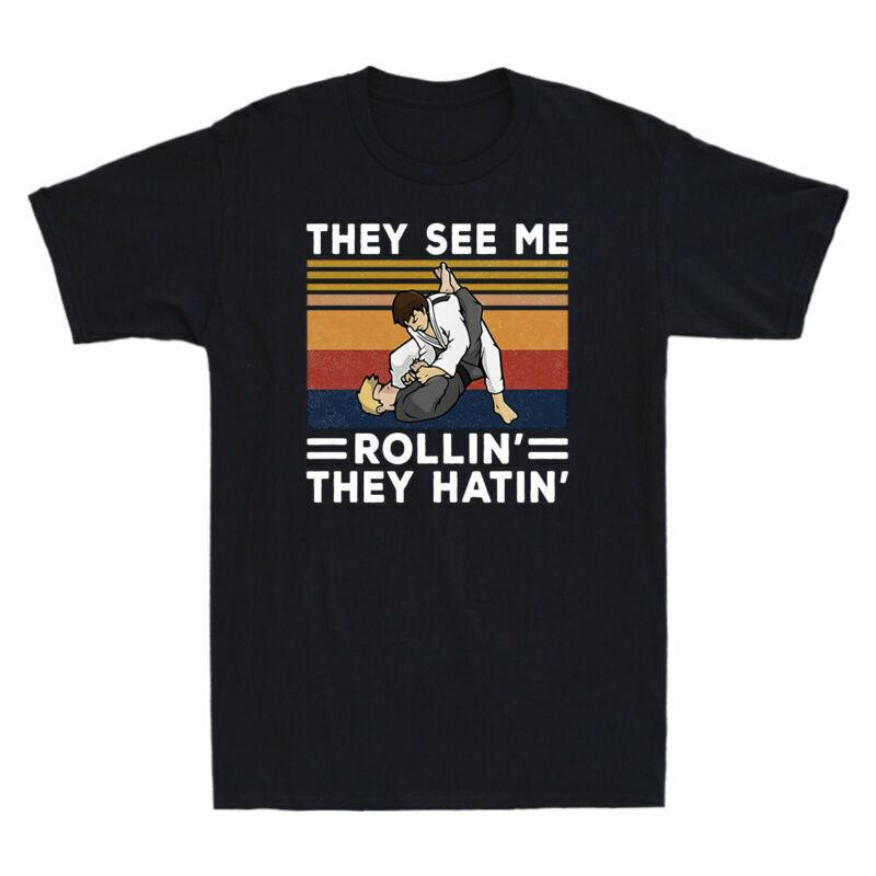 They Unisexs Taekwondo Tshirt Fighter Vintage Me See Martial Rollin Hatin They S