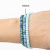 4x6mm 1pcs Natural Stone Beads Gradient Color Jades Chalcedony Abacus Loose Rondelle Beads For Jewelry Making DIY Earrings Bracelet