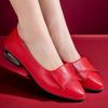sapatos femininas women cute pointed toe black plaid patern slilp on square heel shoes lady classic red shoes ab668