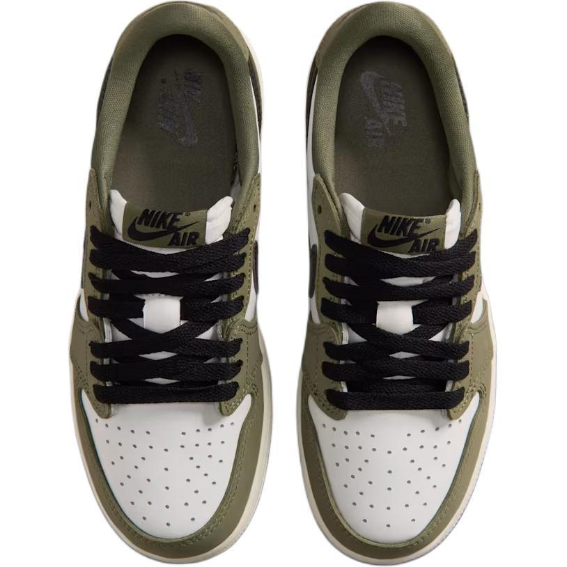 (GS) Air Jordan 1 Retro Low OG 'Medium Olive' Kids' HQ6999-200