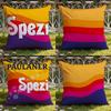 P-Paulaner S-Spezi Logo Cushion Cover Home & Car Dual-Scene Pillow Cover: Reversible for Premium Comfort