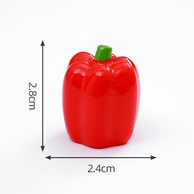5/10Pcs Simulation Vegetable Small Decorate DIY Photography Landscape Toys Peppers Corn Broccoli Onion Small Vegetable Ornaments