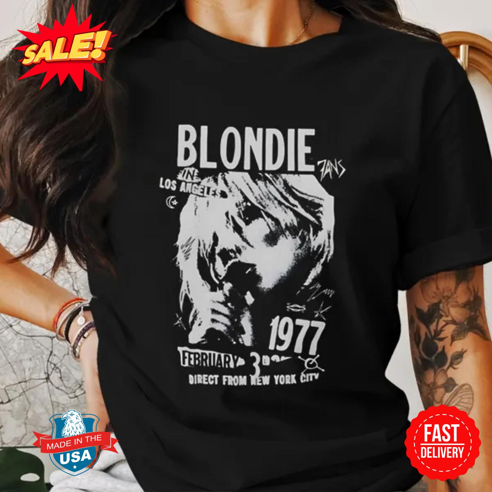 Blondie 1977 Direct From New York City Retro shirt S-5XL L