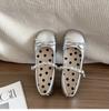 Round head silver small fragrant wind light mouth flat-soled single shoes women's 2025 new summer skirt pearl Mary Jane women's shoes