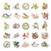 50PCS Cute Cartoon Bird And Flower Stickers Waterproof Vinyl Decals for Water Bottle Laptop Luggage Helmet
