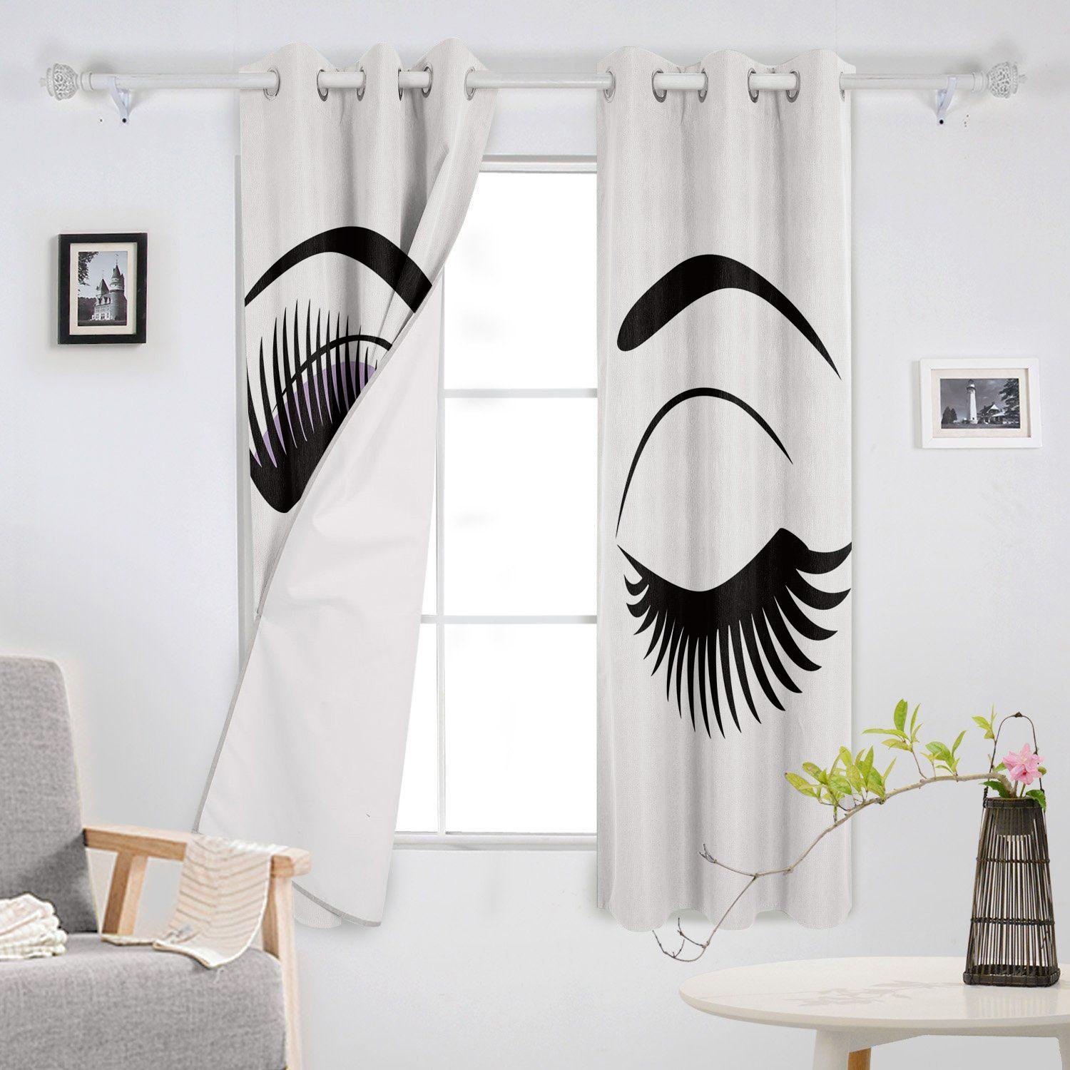 Глаза женские ресницы красивые новые простые шторы украшения дома шторы современные — фото 3