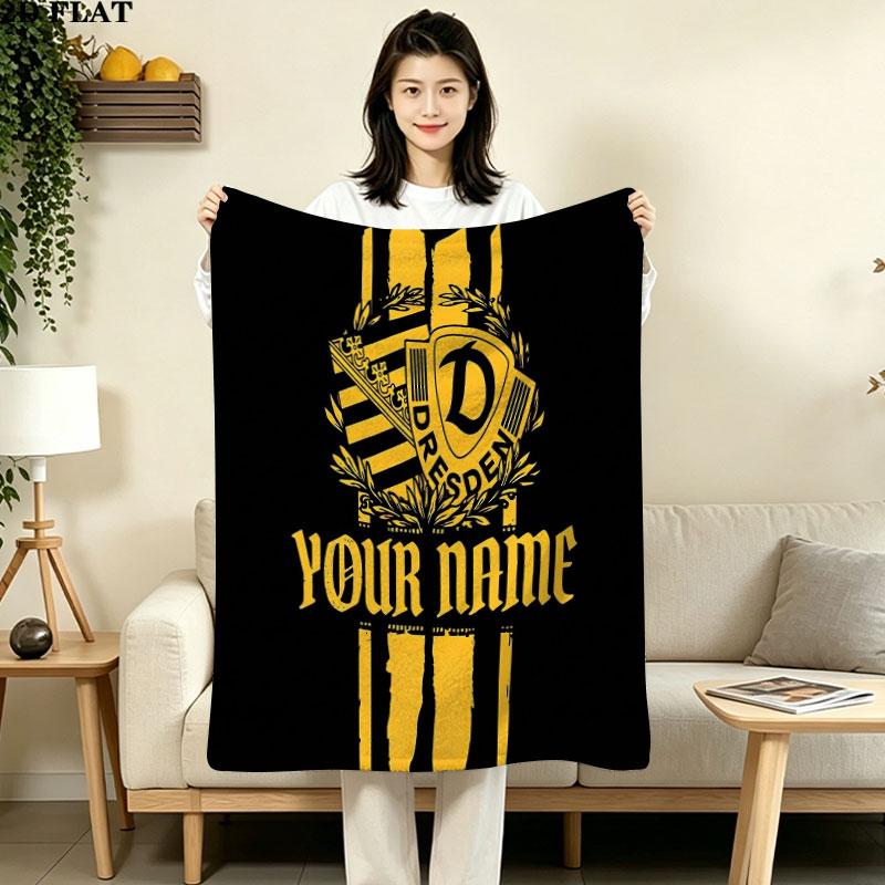 1PC Dresden Den Custom Custom Name Patterned Flannel Blanket Suitable For All Seasons for Home Decor Warmth and Comfort Gifts Holiday Gift