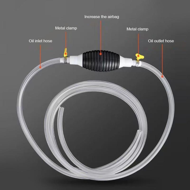 SEAMETAL Handy Manual Gas Oil Pump Car Fuel Pump Hand Straw Pump Durable for Liquid Gasoline Tuning Fuel Gasoline Diesel Pump