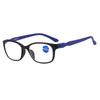 TR90 Lightweight Flexible Blue Light Blocking Anti-fatigue Women's Men's Middle-aged and Elderly Optical Glasses