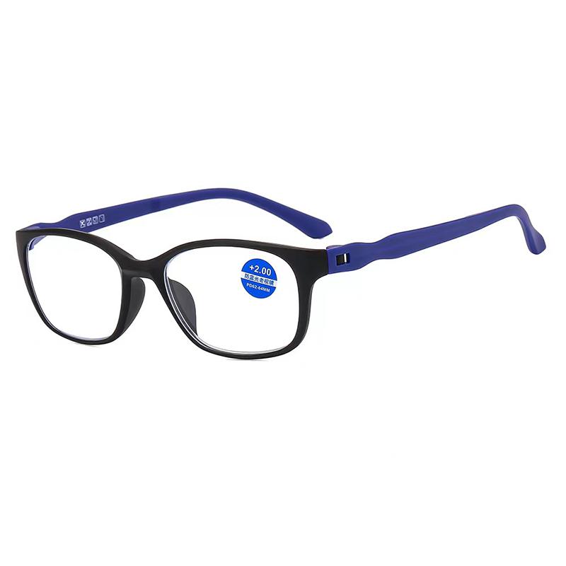 TR90 Lightweight Flexible Blue Light Blocking Anti-fatigue Women's Men's Middle-aged and Elderly Optical Glasses