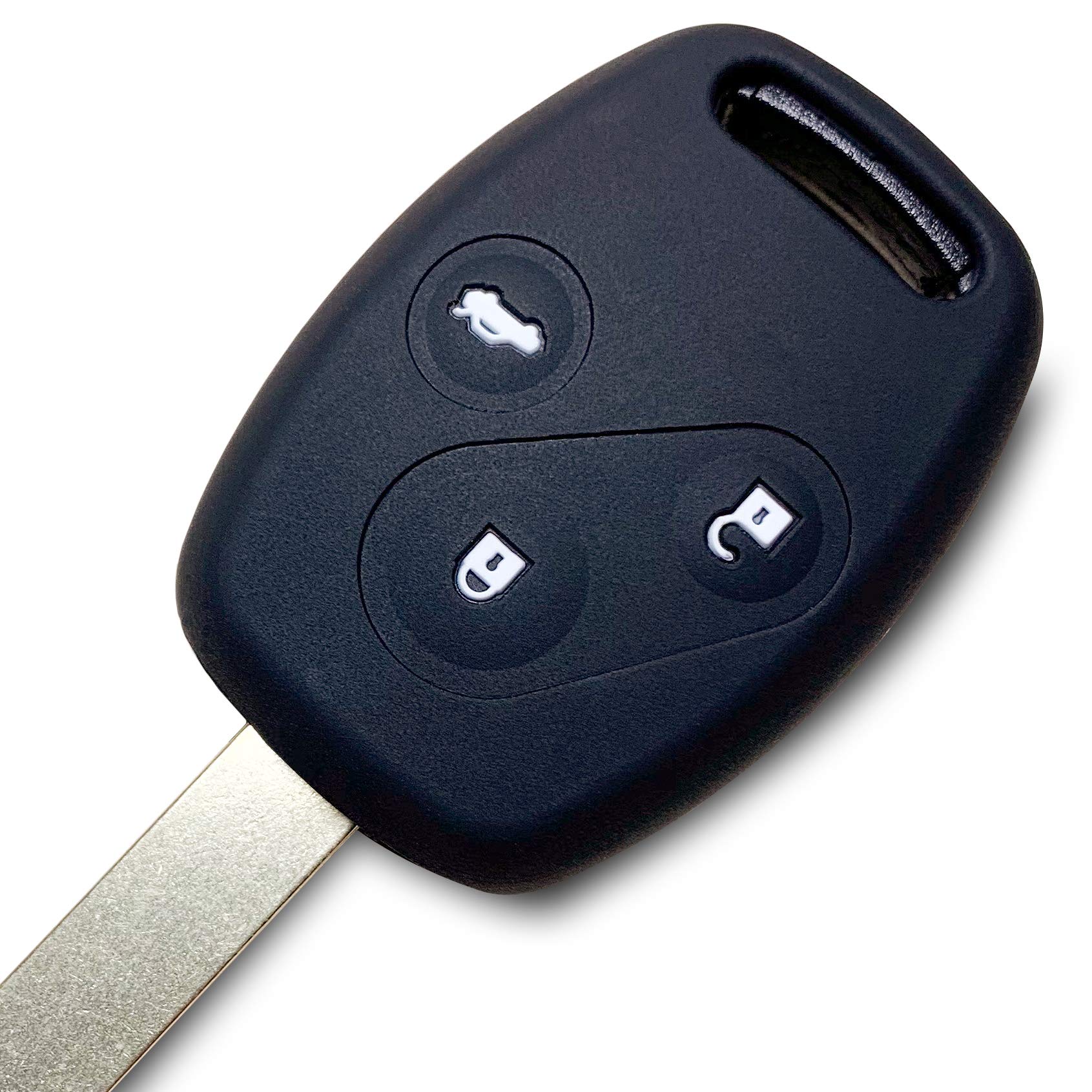 

Силиконовый чехол Honda для бесключевых ключей 3 кнопки Эксклюзивный дизайн и идеальный Идеально подходит для предотвращения Гладкий силикон и удобный для Honda [IKT] чёрный