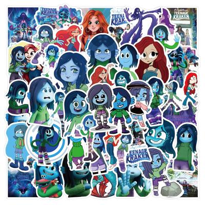 50 New Ruby Gillman Kraken Siren Doodle Stickers Suitcase Notebook Waterproof Stickers