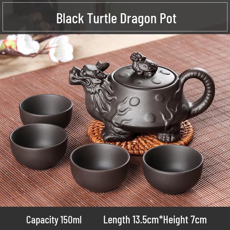 Small Capacity Yixing Xishi Pot: Handmade Purple Clay Teapot with Filter - Antique Style Kung Fu Tea Set