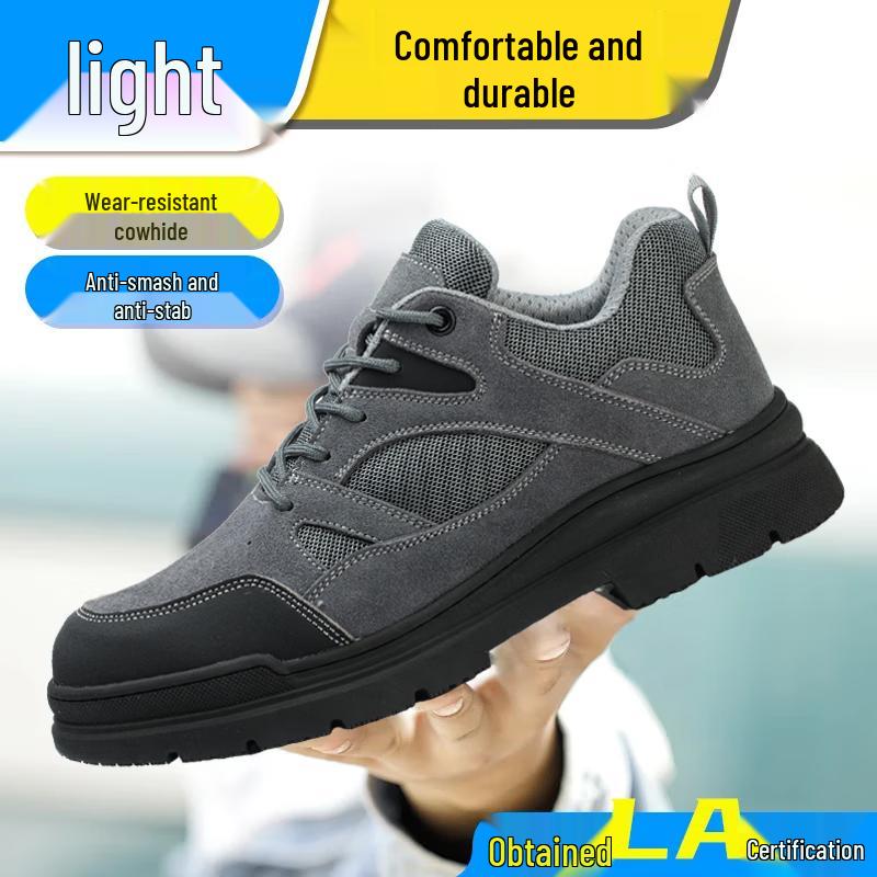 Dinggu Men s Four Seasons Steel Toe Safety Shoes 42