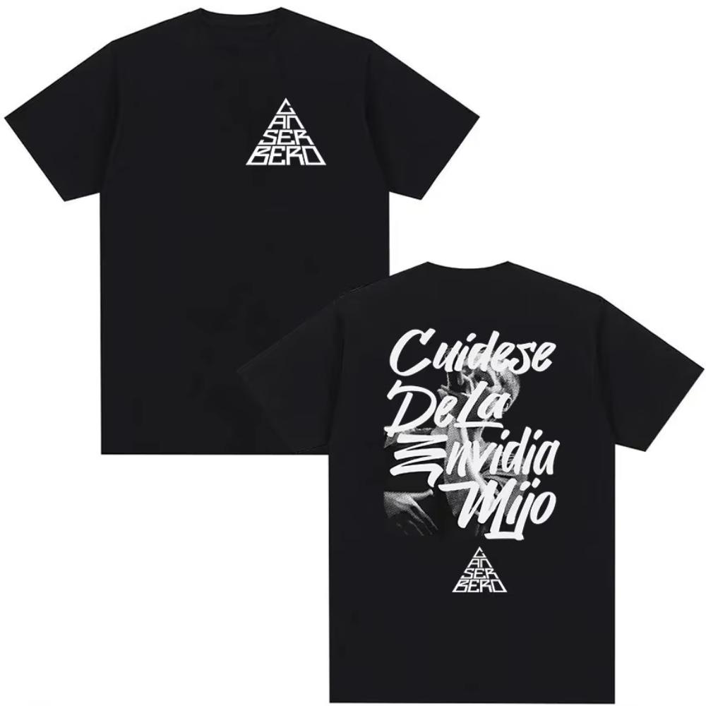 Rapper Canserbero Tour Album Graphic T Shirt Unisexs Vintage Fashion Oversized Cotton Tshirt Hip Hop Loose Clothing Tshirts 2XL