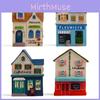 Small Resin Cottage Figurine For Photography Props And Desktop Decoration