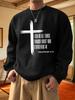 Men's Round-Neck Long-Sleeved Sweatshirt, Suitable for Daily Wear, Lightweight Sweatshirts, Outerwear for Fall and Winter Seasons