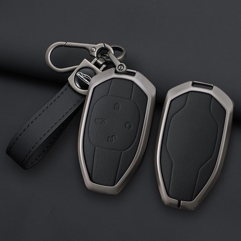 Stylish Leather Car Key Case Cover For Gac Trumpchi Gs4 Gm8 Ga4 Gs5 Gs3 Ga3 Ga6 Sgs7 Legend Gs8 Metal Remote Fob Key Accessories