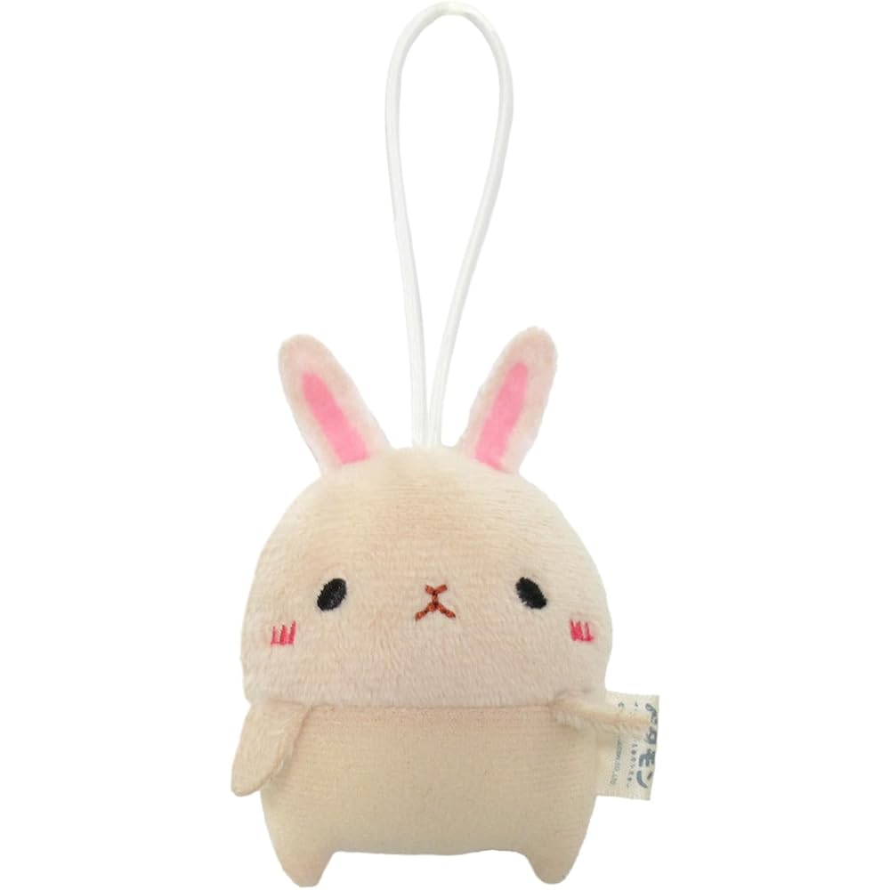 Morisaka Global Petamon Rabbit Plush Keychain 5.5x2.5x6.5cm Cute Animal Strap Charm