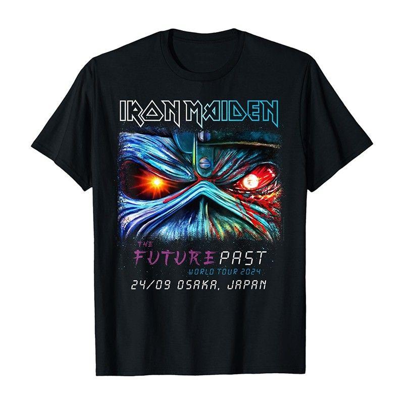 Iron Maiden T Shirt Killers Album Cover Mens Short Sleeve T Shirts Classic Rock Graphic 100% Cotton Round Neck Unisex Loose Tees