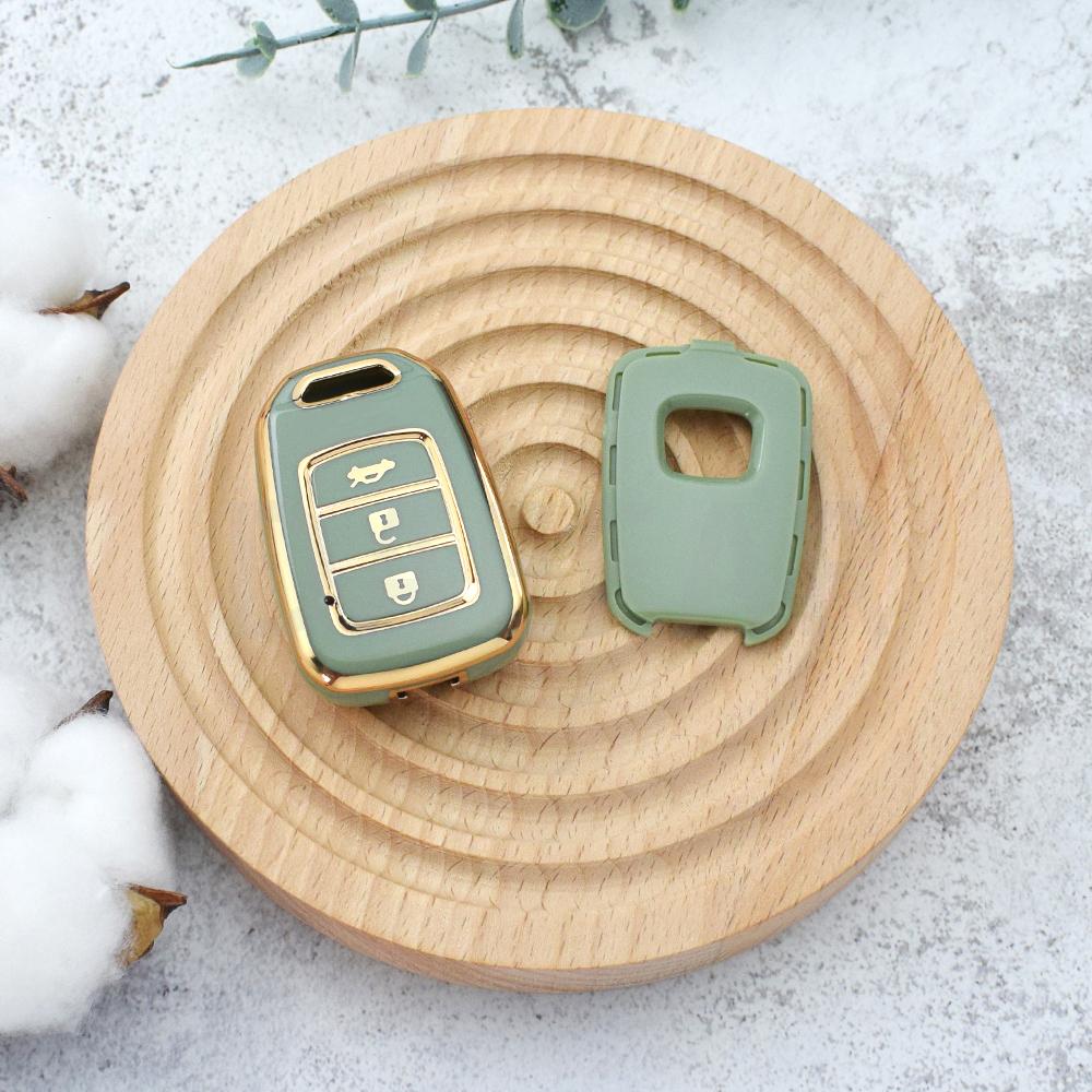 3 Buttons TPU CAR KEYLESS FOB SMART KEY COVER FIT FOR HONDA ACCORD CIVIC CRV JAZZ HR-V 2014 2015 2016 REMOTE CASE HOLDER