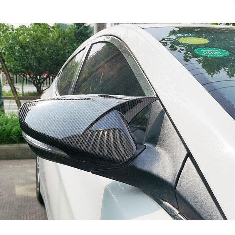 For Hyundai Veloster 2012-2017 Carbon Fiber OX Rear View Mirror Cover Trim 2PCS