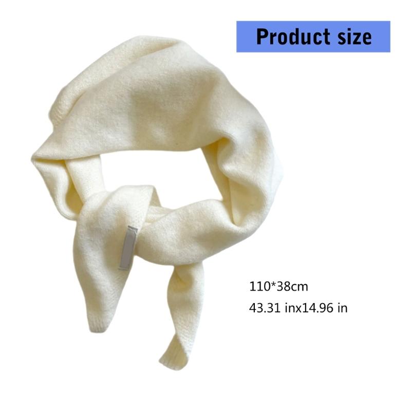 Multiple Functional Winter Scarf For Women Soft Weave Trilateral Plan Thin Fashion Addition For Cold Weather